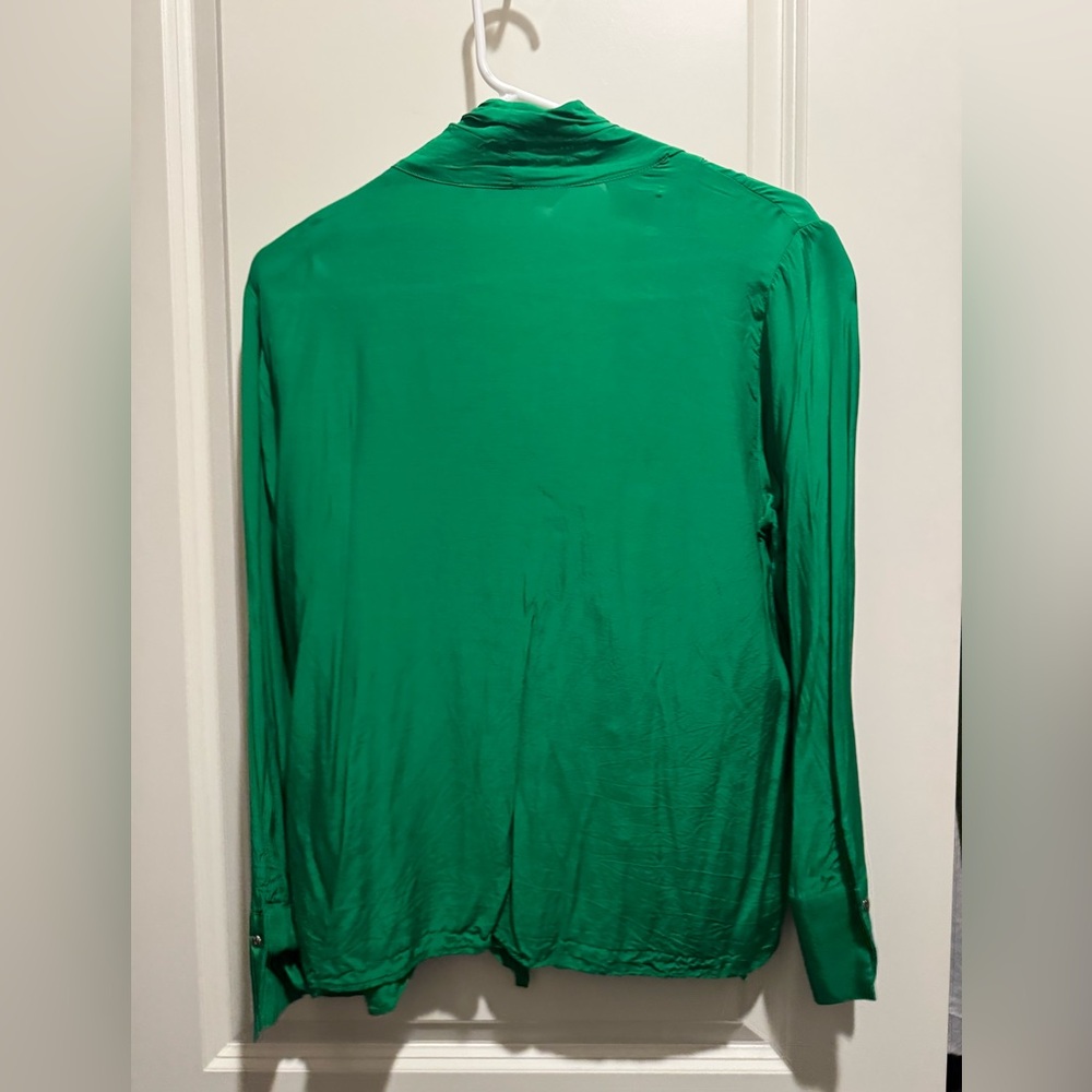 Zara Green Button Down Shirt - Picture 2 of 2